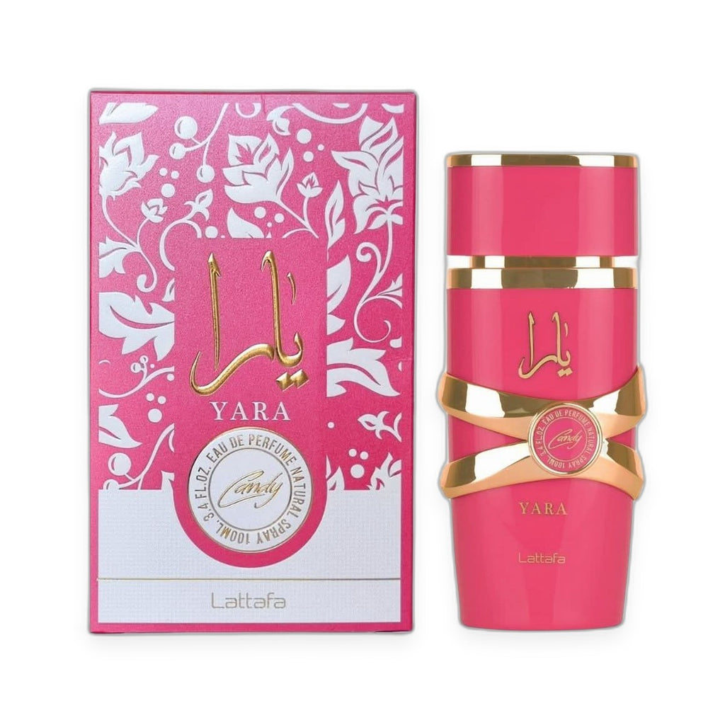 Lattafa Yara Candy Eau de Parfum 100ml on white background