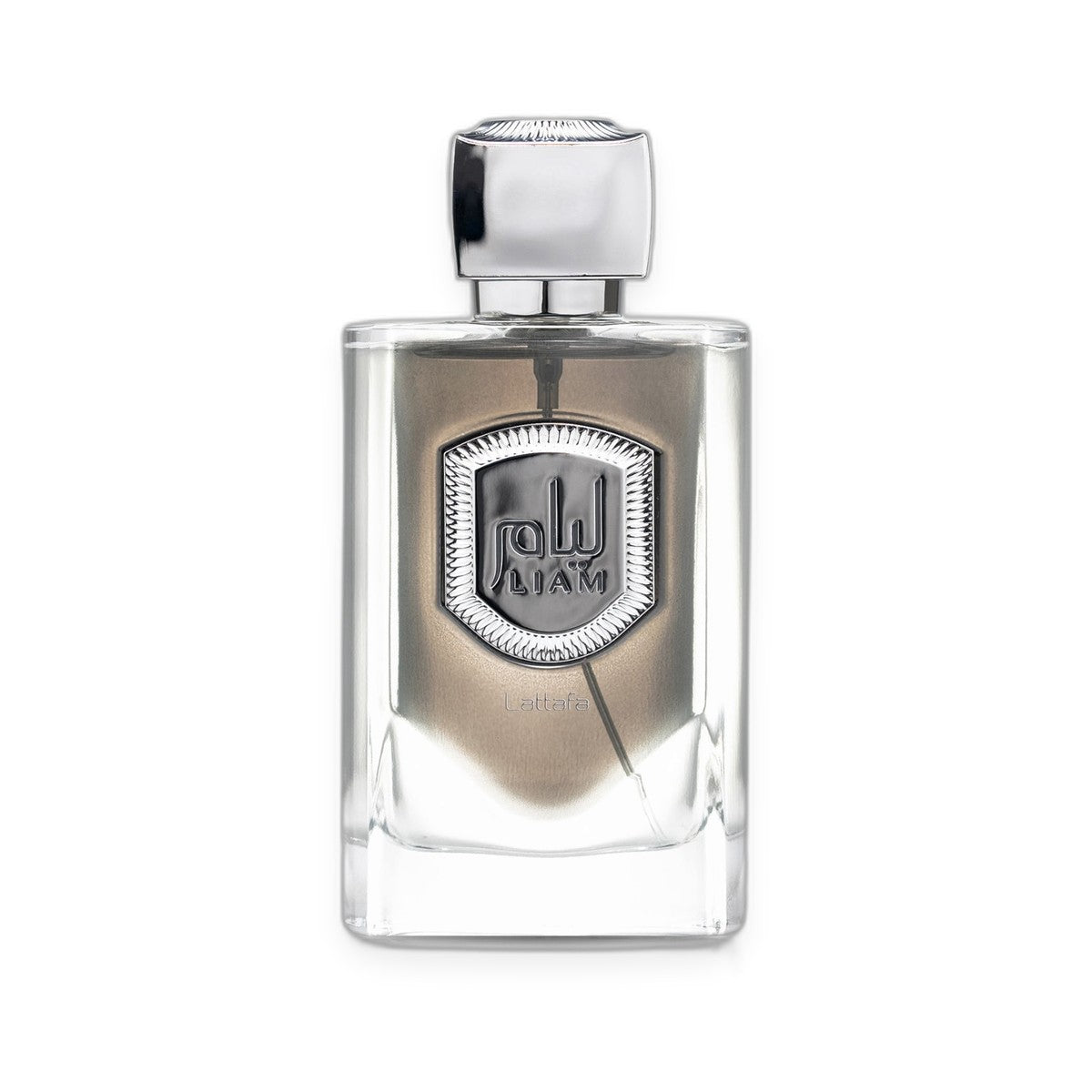 Lattafa Liam Grey Eau de Parfum 100ml on white background