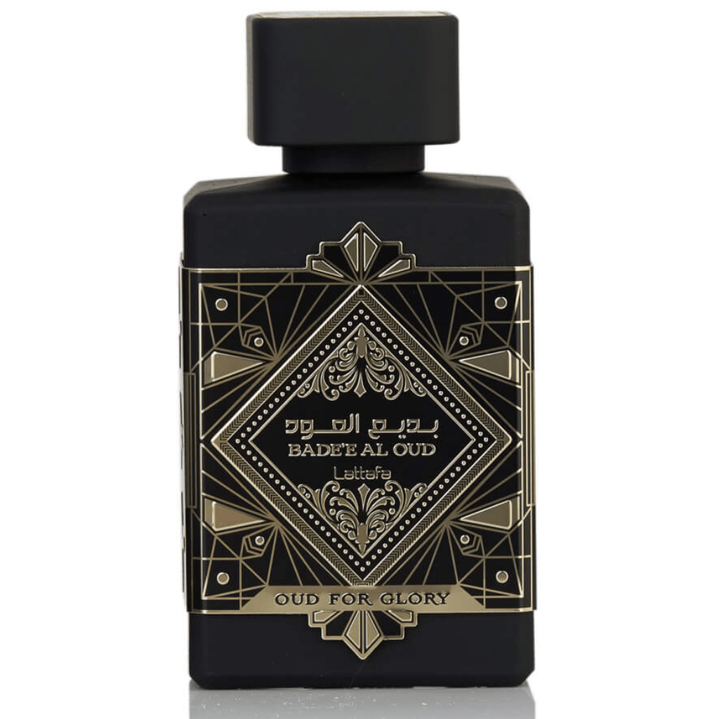 Bade'e Al Oud Lattafa perfume bottle and box