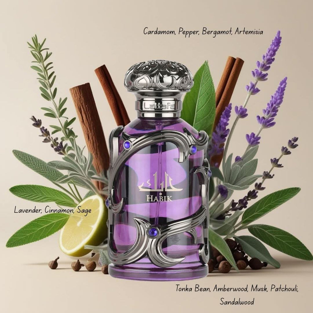 Lattafa Habik eau de parfum detail