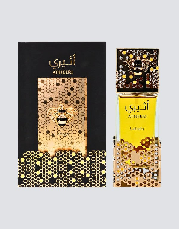 Lattafa Atheeri perfume bottle and box