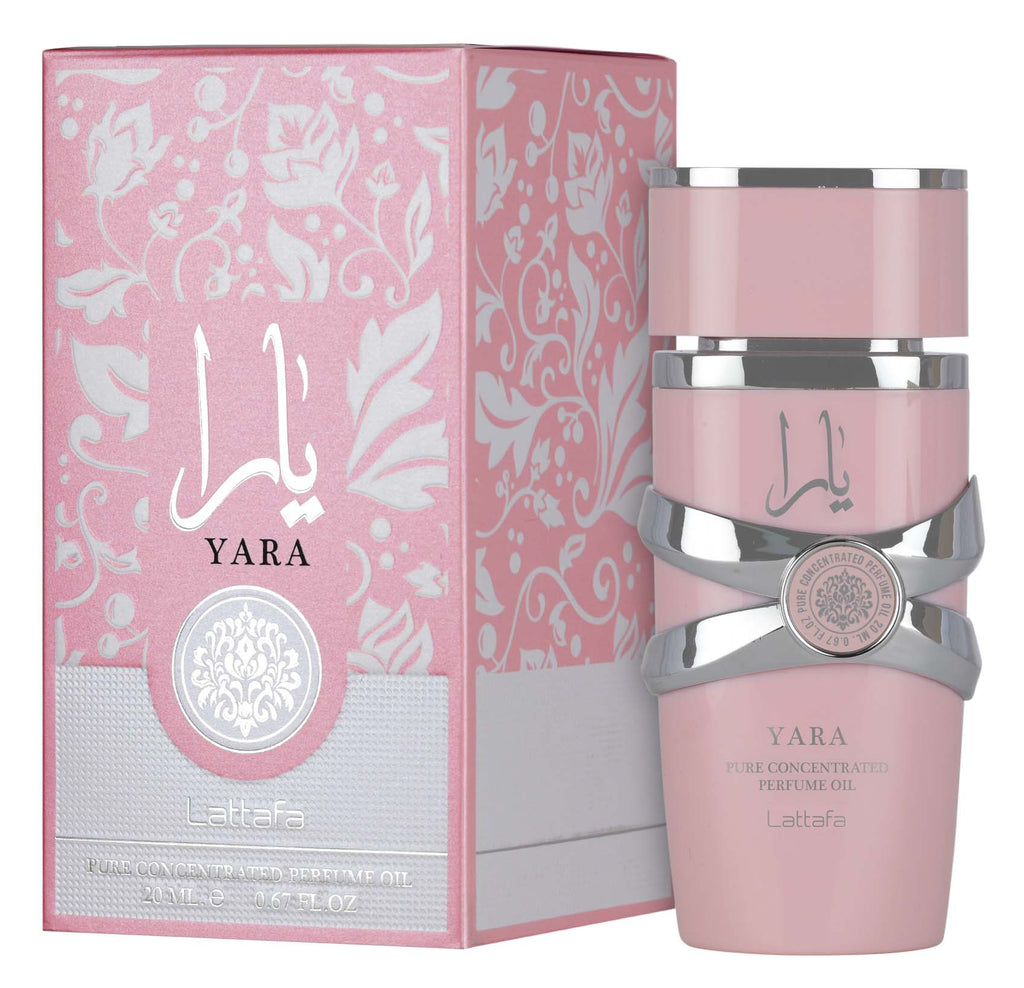 Lattafa Yara Pink concentrated perfume oil 20ml bottle