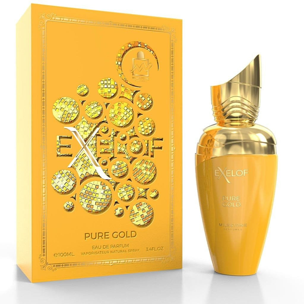 Exelof Pure Gold Eau de Parfum 85ml bottle