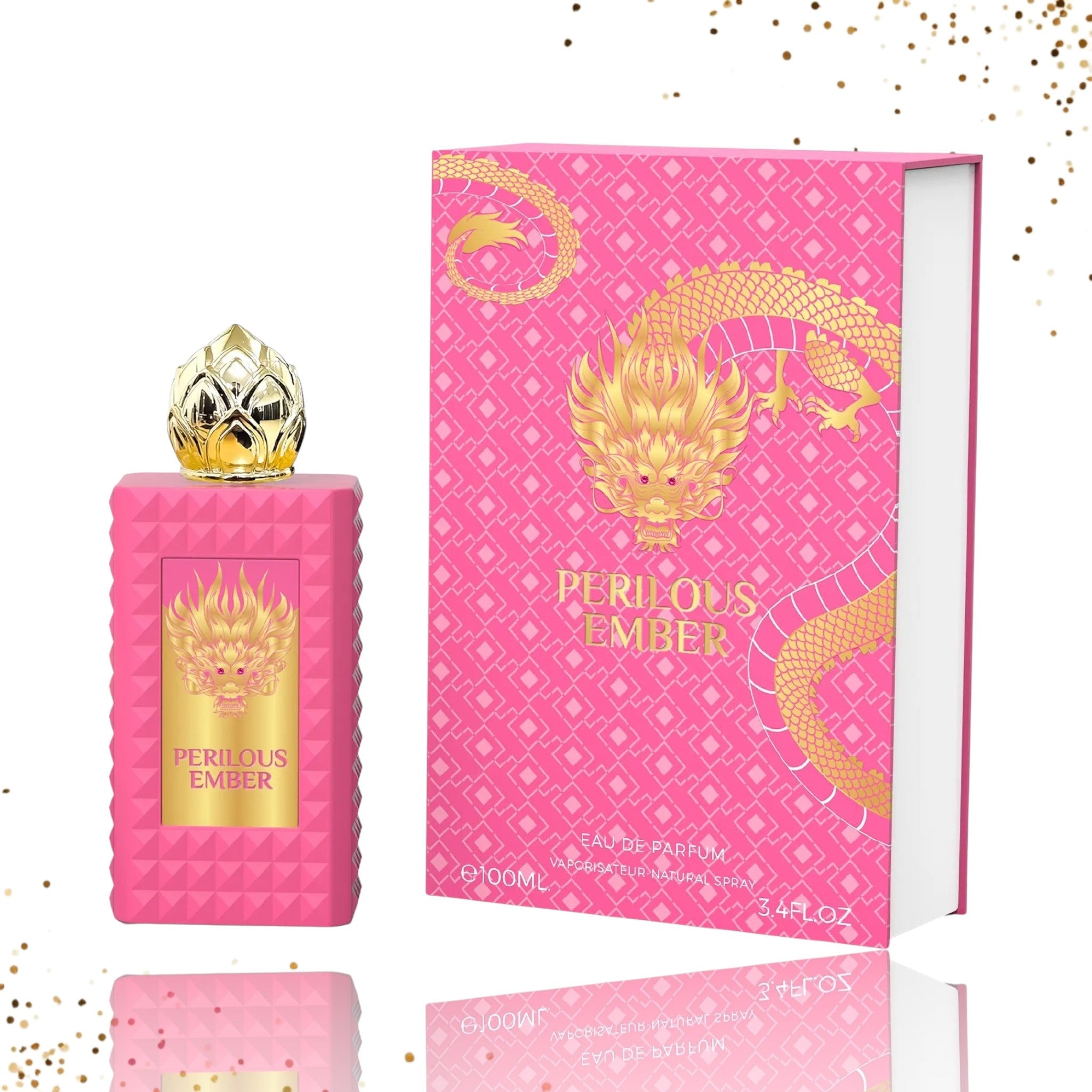 Perilous Ember Eau de Parfum 90ml bottle and box, Emper Dragon Collection