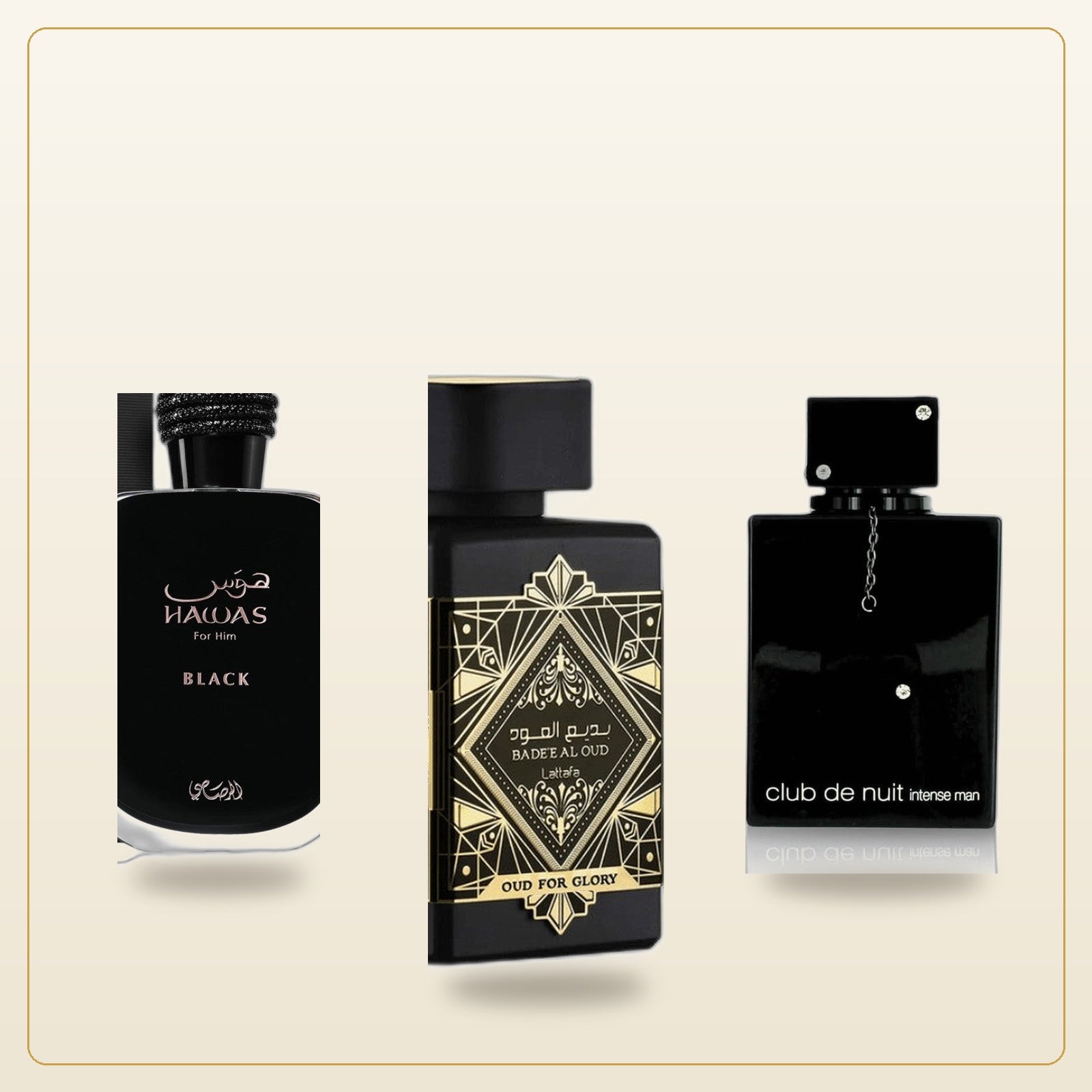 Men's Power Trio Bundle - three fragrances in triangle arrangement